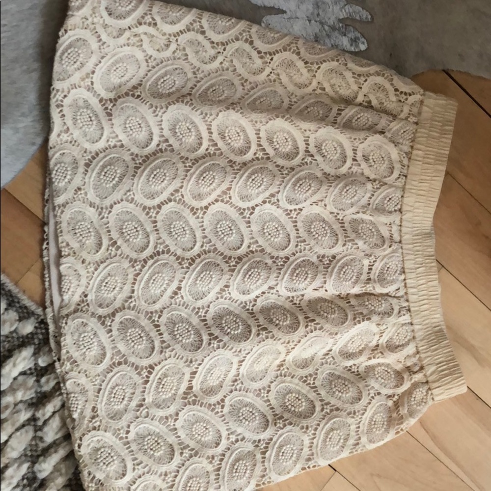 Crochet lace skirt